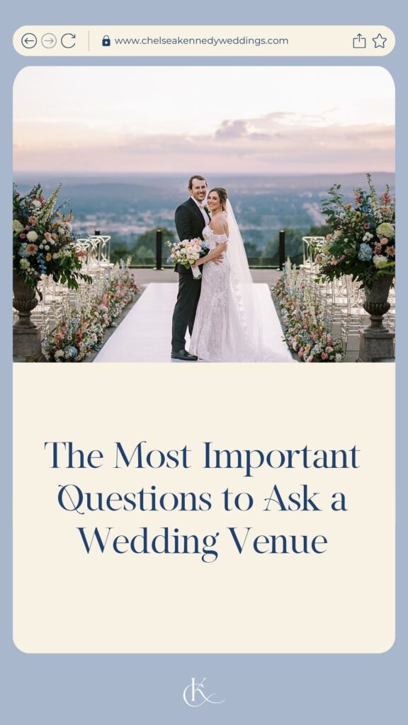 The Most Important Questions to Ask a Wedding VenueThe Most Important Questions to Ask a Wedding Venue