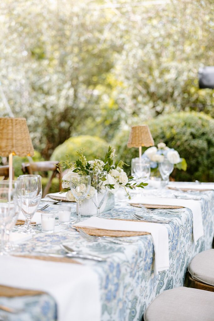 Intimate Backyard Rehearsal Dinner